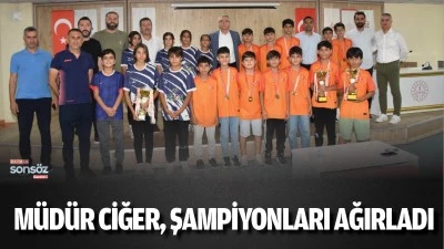M&uuml;d&uuml;r Ciğer, şampiyonları ağırladı