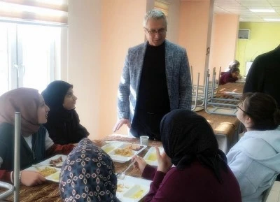 M&uuml;d&uuml;r Ciğer, sınav kampını ziyaret etti