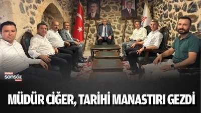 M&uuml;d&uuml;r Ciğer, tarihi manastırı gezdi