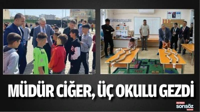 M&uuml;d&uuml;r Ciğer, &uuml;&ccedil; okulu gezdi