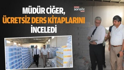 M&uuml;d&uuml;r Ciğer, &uuml;cretsiz ders kitaplarını inceledi