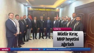 Müdür Kıraç, MHP heyetini ağırladı