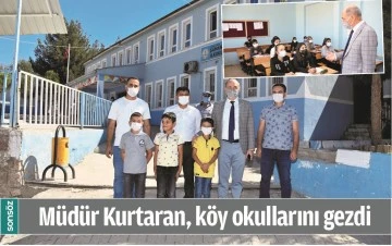 M&Uuml;D&Uuml;R KURTARAN, K&Ouml;Y OKULLARINI GEZDİ