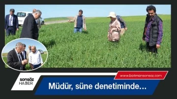 M&uuml;d&uuml;r, s&uuml;ne denetiminde&hellip;