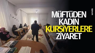M&uuml;ft&uuml;den kadın kursiyerlere ziyaret
