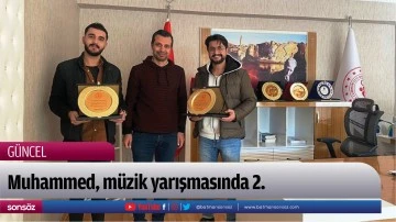 Muhammed, m&uuml;zik yarışmasında 2.