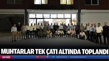Muhtarlar tek &ccedil;atı altında toplandı