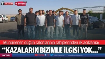 M&uuml;h&uuml;rlenen d&uuml;ğ&uuml;n salonlarının sahiplerinden ilk a&ccedil;ıklama
