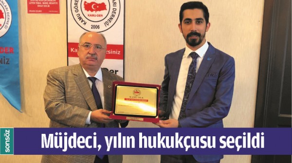 M&Uuml;JDECİ, YILIN HUKUK&Ccedil;USU SE&Ccedil;İLDİ