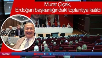 Murat &Ccedil;i&ccedil;ek, Erdoğan başkanlığındaki toplantıya katıldı