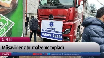 M&uuml;şavirler 2 tır malzeme topladı