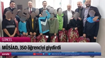 M&Uuml;SİAD, 350 &ouml;ğrenciyi giydirdi