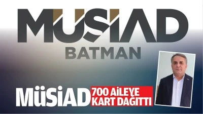 M&Uuml;SİAD, 700 aileye kart dağıttı