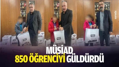 M&Uuml;SİAD, 850 &ouml;ğrenciyi g&uuml;ld&uuml;rd&uuml;