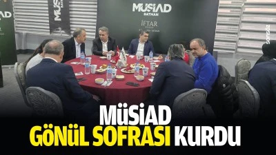 M&Uuml;SİAD, g&ouml;n&uuml;l sofrası kurdu