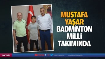 Mustafa Yaşar, badminton milli takımında