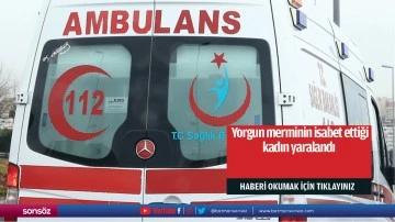 &nbsp;Yorgun merminin isabet ettiği kadın yaralandı
