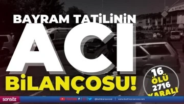 2 g&uuml;nl&uuml;k bayram bil&acirc;n&ccedil;osu: 16 &ouml;l&uuml;!