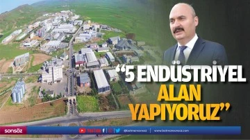 &nbsp;&ldquo;5 end&uuml;striyel alan yapıyoruz&rdquo;