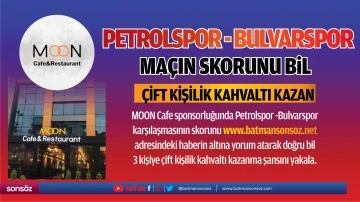 Petrolspor - Bulvarspor &nbsp;ma&ccedil;ın skorunu bil &ccedil;ift kişilik kahvaltı kazan