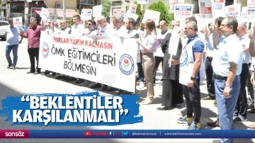 &nbsp;&ldquo;Beklentiler karşılanmalı&rdquo;