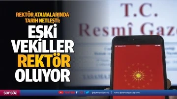 Rekt&ouml;r atamalarında tarih netleşti: &nbsp;Eski vekiller rekt&ouml;r oluyor