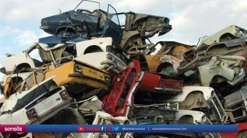 Ara&ccedil;lar ile &nbsp;25 ton hurda ihaleye &ccedil;ıktı