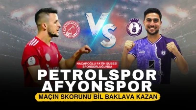 Petrolspor &ndash; Afyonspor ma&ccedil;ı Pazartesi g&uuml;n&uuml;