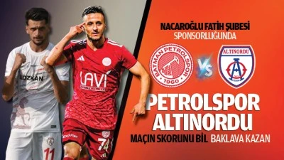 Petrolspor &ndash; Altınordu ma&ccedil;ı saat 14.00'te