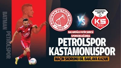 Petrolspor &ndash; Kastamonuspor ma&ccedil;ı Pazar g&uuml;n&uuml;