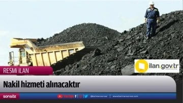 Nakil hizmeti alınacaktır