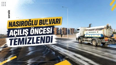 Nasıroğlu Bulvarı a&ccedil;ılış &ouml;ncesi temizlendi
