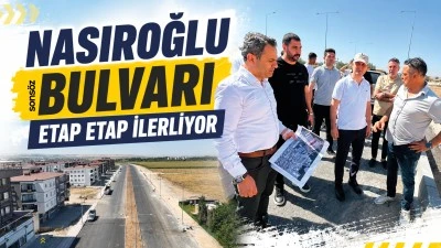 Nasıroğlu Bulvarı etap etap ilerliyor