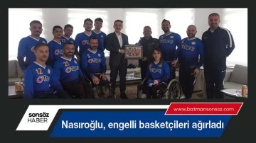 Nasıroğlu, engelli basket&ccedil;ileri ağırladı
