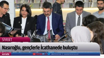 Nasıroğlu, gen&ccedil;lerle İcathanede buluştu