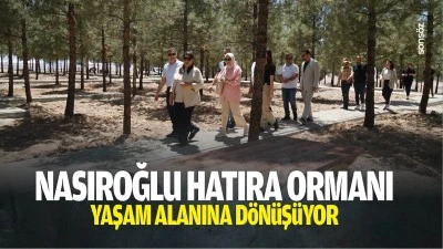 Nasıroğlu Hatıra Ormanı, yaşam alanına d&ouml;n&uuml;ş&uuml;yor