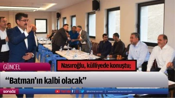 Nasıroğlu, k&uuml;lliyede konuştu;