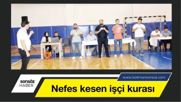 Nefes kesen iş&ccedil;i kurası