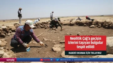 Neolitik &Ccedil;ağ'a ge&ccedil;işin izlerini taşıyan bulgular tespit edildi