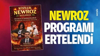 Newroz programı ertelendi