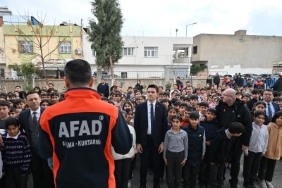 Nusaybin'de deprem tatbikatı yapıldı