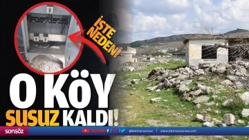 O k&ouml;y susuz kaldı! İşte nedeni