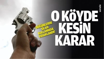 O k&ouml;yde kesin karar: D&uuml;ğ&uuml;nlerde silah kullanmak yasaklandı!