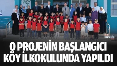 O projenin başlangıcı k&ouml;y ilkokulunda yapıldı