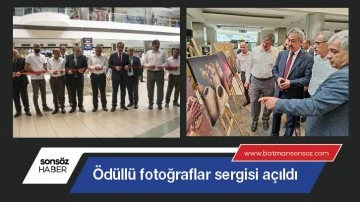&Ouml;d&uuml;ll&uuml; fotoğraflar sergisi a&ccedil;ıldı