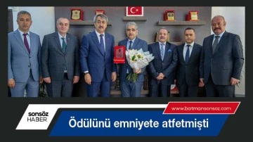 &Ouml;d&uuml;l&uuml;n&uuml; emniyete atfetmişti