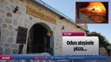 Odun ateşinde pizza...