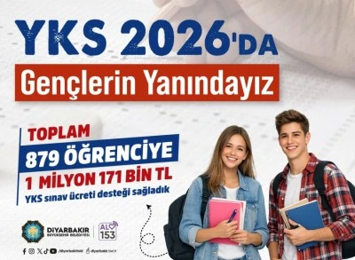 &Ouml;ğrenci hanesine YKS başvuru &uuml;creti desteği