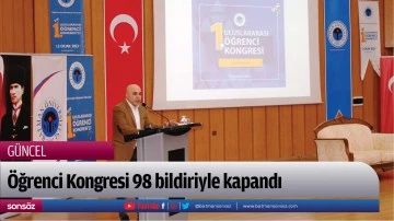 &Ouml;ğrenci Kongresi 98 bildiriyle kapandı