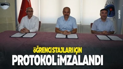 &Ouml;ğrenci stajları i&ccedil;in protokol imzalandı